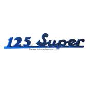 Logo Vespa 125 Super - bleu mtal 