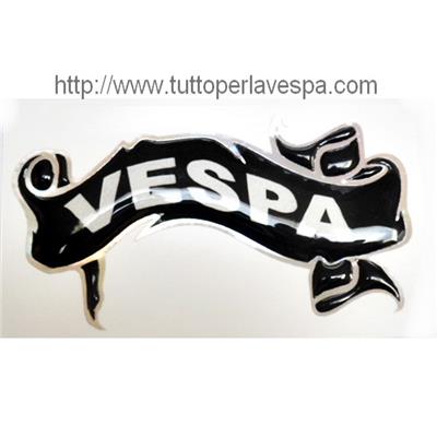 Stickers en relief Vespa noir