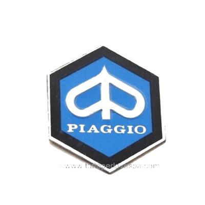 Logo Piaggio hexagonale grand modèle bleu