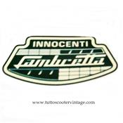 Stickers Innocenti Lambretta vert et beige