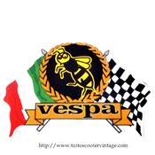 Stickers vespa drapeau guepe