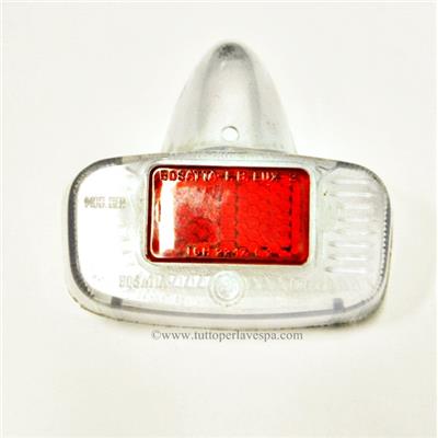 Glace STOP vespa Gl-GS-VNB "BOSATTA" Blanc et rouge