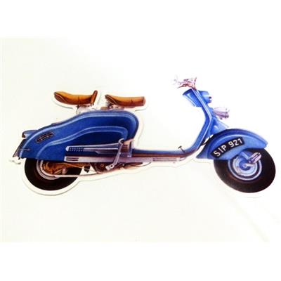 Stickers Lambretta Bleu