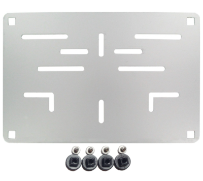 Porte plaque alu 125/150/200 
