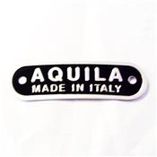 Logo selle aluminium AQUILA MADE IN ITALY