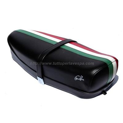 Selle vespa drapeau italie 50-125-ET3 noir