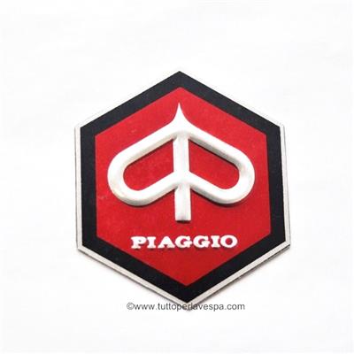 Logo Piaggio hexagonale grand modèle Rouge