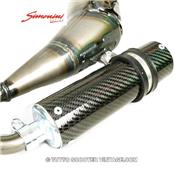 Pot échappement Racing Simonini carbonne vespa 125 Primavera /ET3