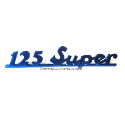 Logo Vespa 125 Super - bleu métal 