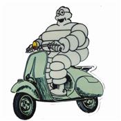 Stickers vintage vespa Michelin