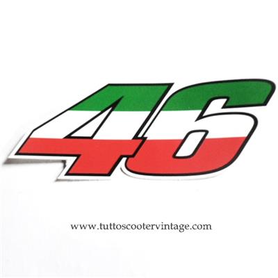 Stickers chiffre 46 de Valentino Rossi