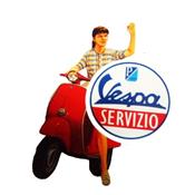 Stickers Pin up Vespa Servizio