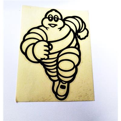 Stickers Michelin noir fond blanc 15 cm