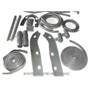 kit caoutchouc chassis Lambretta LI 3 LIS SX Gris