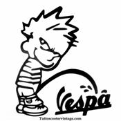 Stickers vespa PISSE BOY