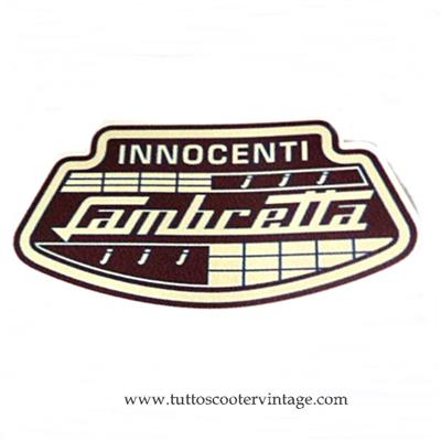 Stickers Innocenti Lambretta brun et beige
