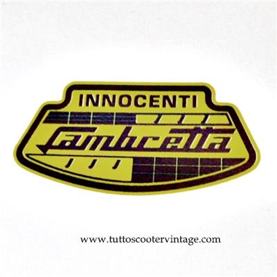 Stickers Innocenti Lambretta jaune et brun