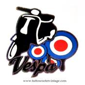 Stickers vespa cible mod's rflchissant